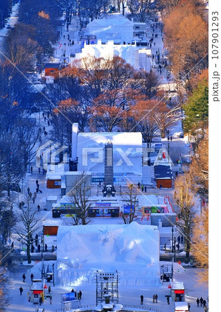 さっぽろ雪まつり 大通会場の風景 107901293