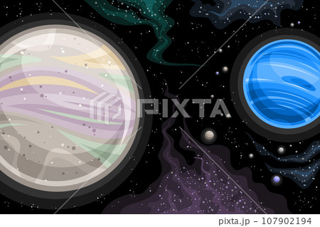 Vector Fantasy Space Chart 107902194