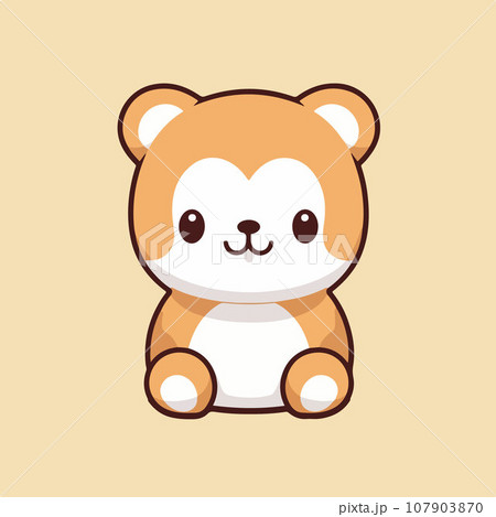 Beaver tshirt design graphic, cute happy kawaii style Beaver tshirt design graphic, cute happy kawaii style 107903870