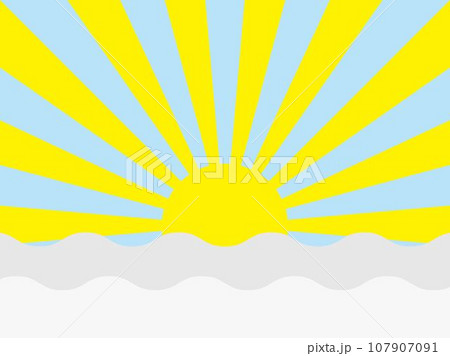 太陽、雲-黄色 太陽、雲-黄色 107907091