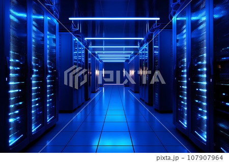 データセンターのイメージ4　AI生成画像 107907964