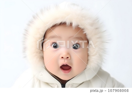 びっくりする赤ちゃん7　AI生成画像 107908008