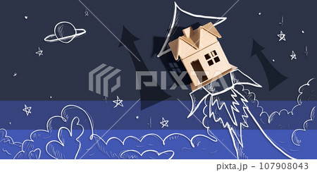 Housing price rising up like a rocket 107908043