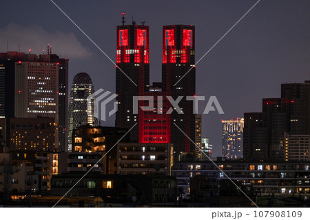 《東京都》新宿副都心・都市夜景 《東京都》新宿副都心・都市夜景 107908109