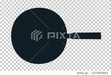 手繪風格向量圖的炒鍋 107908991