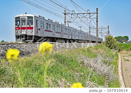 鉄道 私鉄:東武伊勢崎線 10000系 群馬県 鉄道 私鉄:東武伊勢崎線 10000系 群馬県 107910014