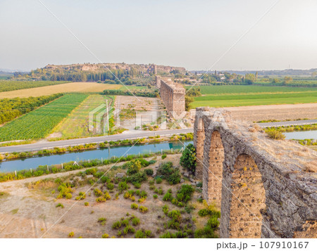 Aspendos Ancient City. Aspendos acropolis city ruins, cisterns, aqueducts and old temple. Aspendos Antalya Turkey. turkiye turkiye, GO Everywhere 107910167