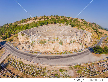 Ruins of the ancient Lycian city Perge located near the Antalya city in Turkey turkiye, GO Everywhere 107910218