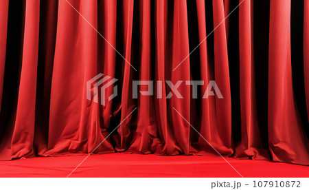 ステージカーテン レッドカーテン 赤い幕 ステージカーテン レッドカーテン 赤い幕 107910872