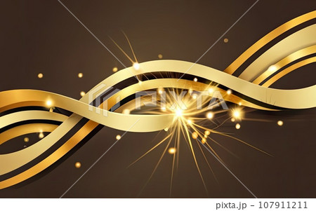 Luxury abstract gold curve background with glitter light effect decoration Luxury abstract gold curve background with glitter light effect decoration 107911211