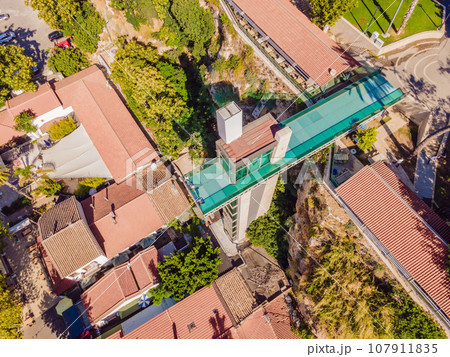 Elevator from the embankment to the street and the observation deck Antalya Kaleici Panoramic Elevator 107911835