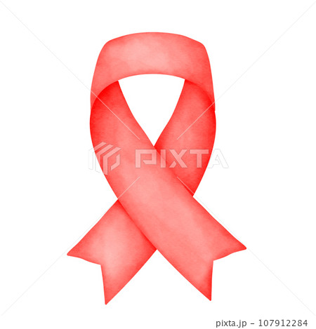 Awareness ribbon watercolor  107912284