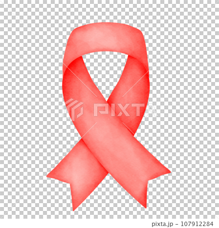 Awareness ribbon watercolor  107912284