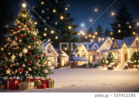 キラキラしたクリスマス キラキラしたクリスマス 107912298