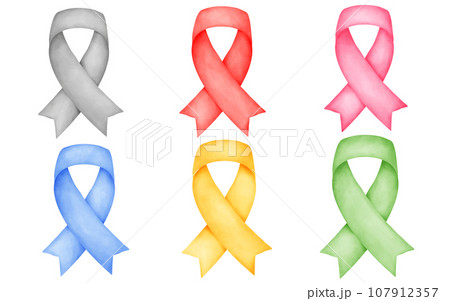 Awareness ribbon watercolor Awareness ribbon watercolor 107912357
