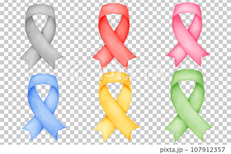 Awareness ribbon watercolor Awareness ribbon watercolor 107912357
