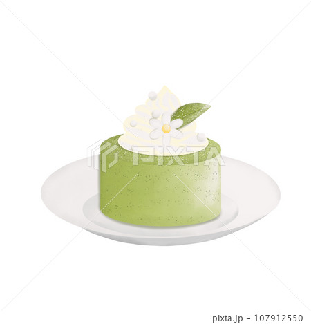 green tea desserts  107912550