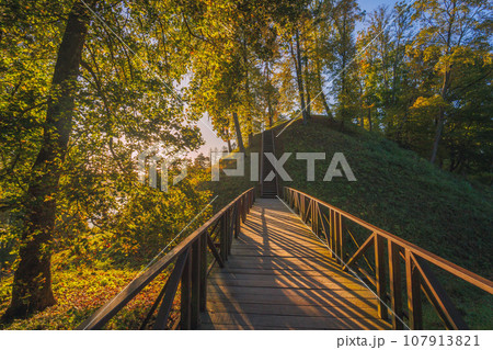 Autumn landscape in Birstonas, Lithuania 107913821