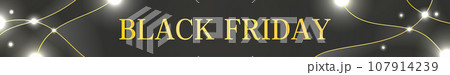 ブラックフライデーのバナーテンプレート、アブストラクト背景 107914239