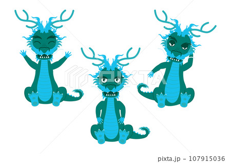 Asian water dragon 107915036