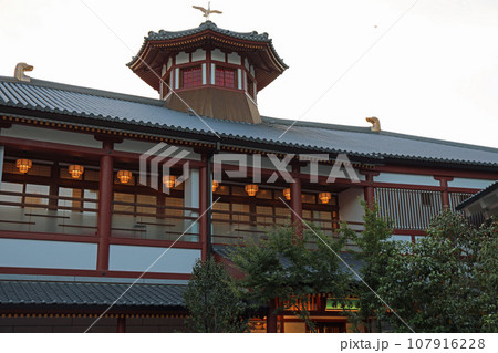 春の曇天の飛鳥の湯 107916228