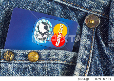 MasterCard in the pocket 107916714