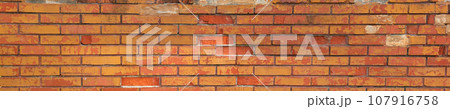 Texture old weathered brick wall Texture old weathered brick wall 107916758