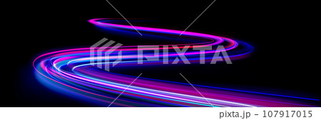 Fast speed light motion race effect backgroundのイラスト素材 [107917015] - PIXTA
