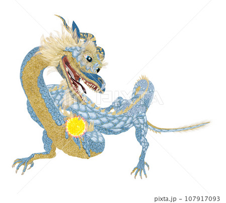 リアルな龍のイラスト 107917093