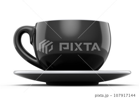 Ceramic coffee cup for cappuccino, americano, espresso, mocha, latte on white 107917144