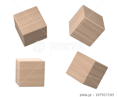 Wooden cube block for alphabet kids toy. 107917195