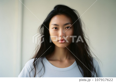 Portrait of a young Asian woman 107917622
