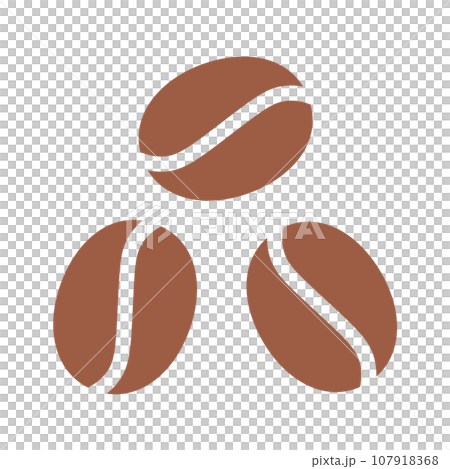 コーヒー豆　アイコン 107918368