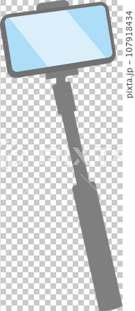 Simple selfie stick flat design illustration 107918434