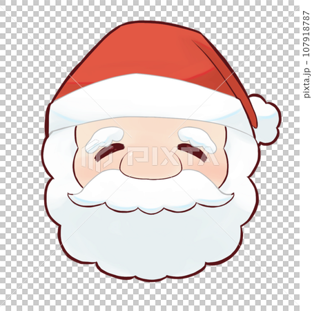 サンタさんのお顔 107918787