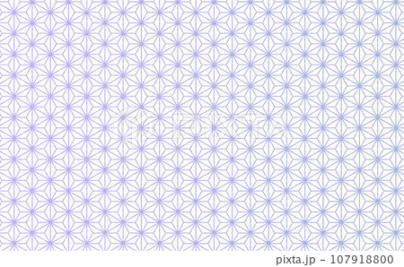紫の手書き風麻の葉模様 107918800