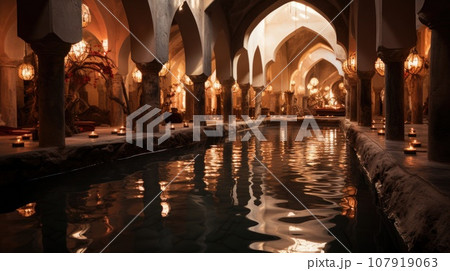 Hammam with swimming pool, public bath Hammam with swimming pool, public bath 107919063