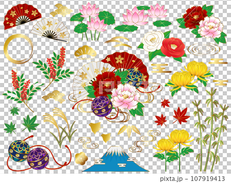 Luxury Japanese style decoration set 107919413