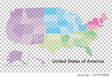 United States regional dot map 107919960