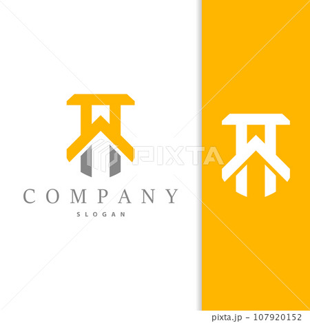 TA Letter Logo, AT Logo Modern and Luxury Icon Vector Template Element 107920152
