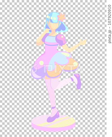 アニメキャラクターフィギュアのイラスト アニメキャラクターフィギュアのイラスト 107920910