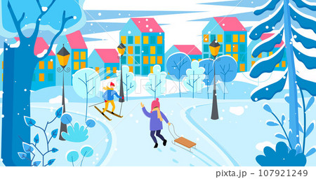 Happy new year. Vector illustration. The New Year festival brings people together in spirit unity and celebration Make most New Year weekend by engaging in activities bring you joy and happiness 107921249