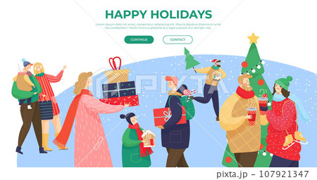 Happy new year. Vector illustration. Enjoyment is essence New Year celebration, creating memories to cherish May New Year bring you happiness and fulfillment in all your endeavors The invitation 107921347