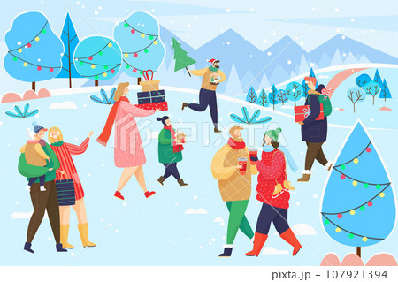 Happy new year. Vector illustration. Enjoyment is at heart New Year celebration, creating unforgettable moments May New Year bring you happiness, love, and all things make life beautiful 107921394