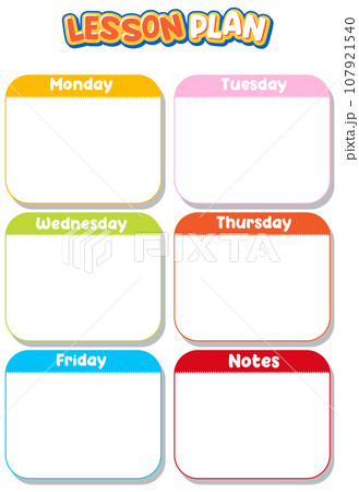Printable Simple Lesson Plan Note Template 107921540