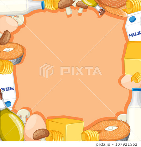 Food-themed A-Frame Border Template for Vector Illustrations Food-themed A-Frame Border Template for Vector Illustrations 107921562