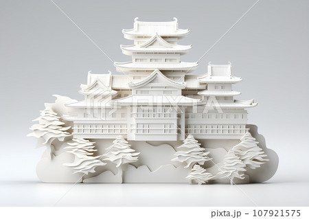 姫路城(3D)桜 姫路城(3D)桜 107921575
