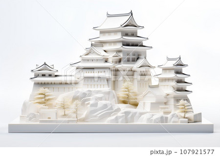 姫路城(3D)桜 姫路城(3D)桜 107921577