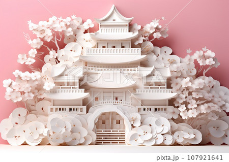 姫路城（2D）桜 107921641