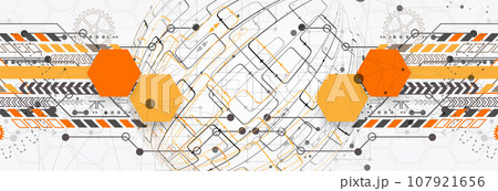 Abstract technology sphere background. Global network consept. 107921656